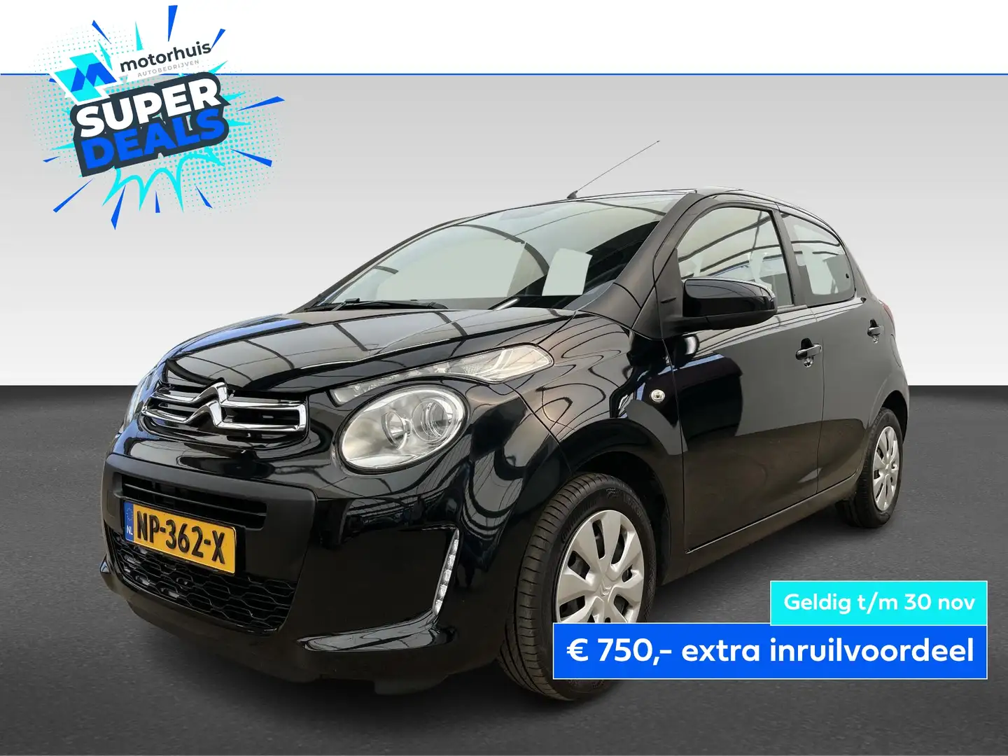 Citroen C1 1.0 VTi 68PK 5D Selection Zwart - 1