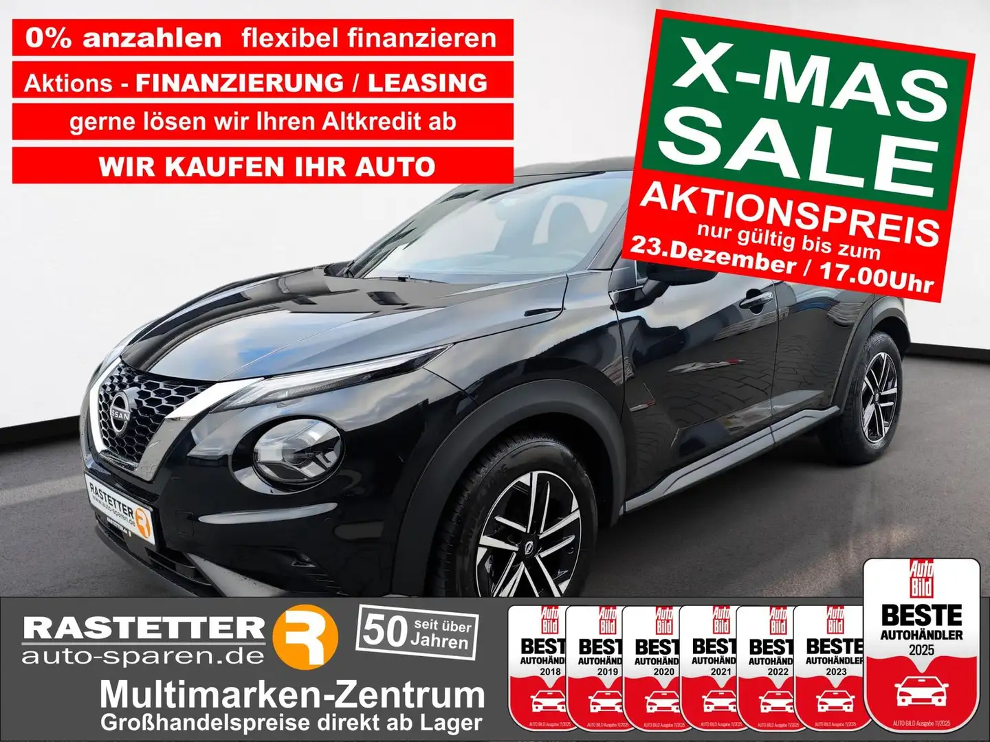 Nissan Juke n-connecta Navi+virtCP+Kamera+PDC+iKey+Winter+Priv Noir - 1
