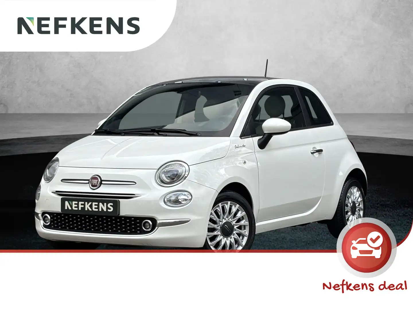 Fiat 500 1.0 Hybrid Dolcevita | Panoramadak | Climate contr Blanc - 1