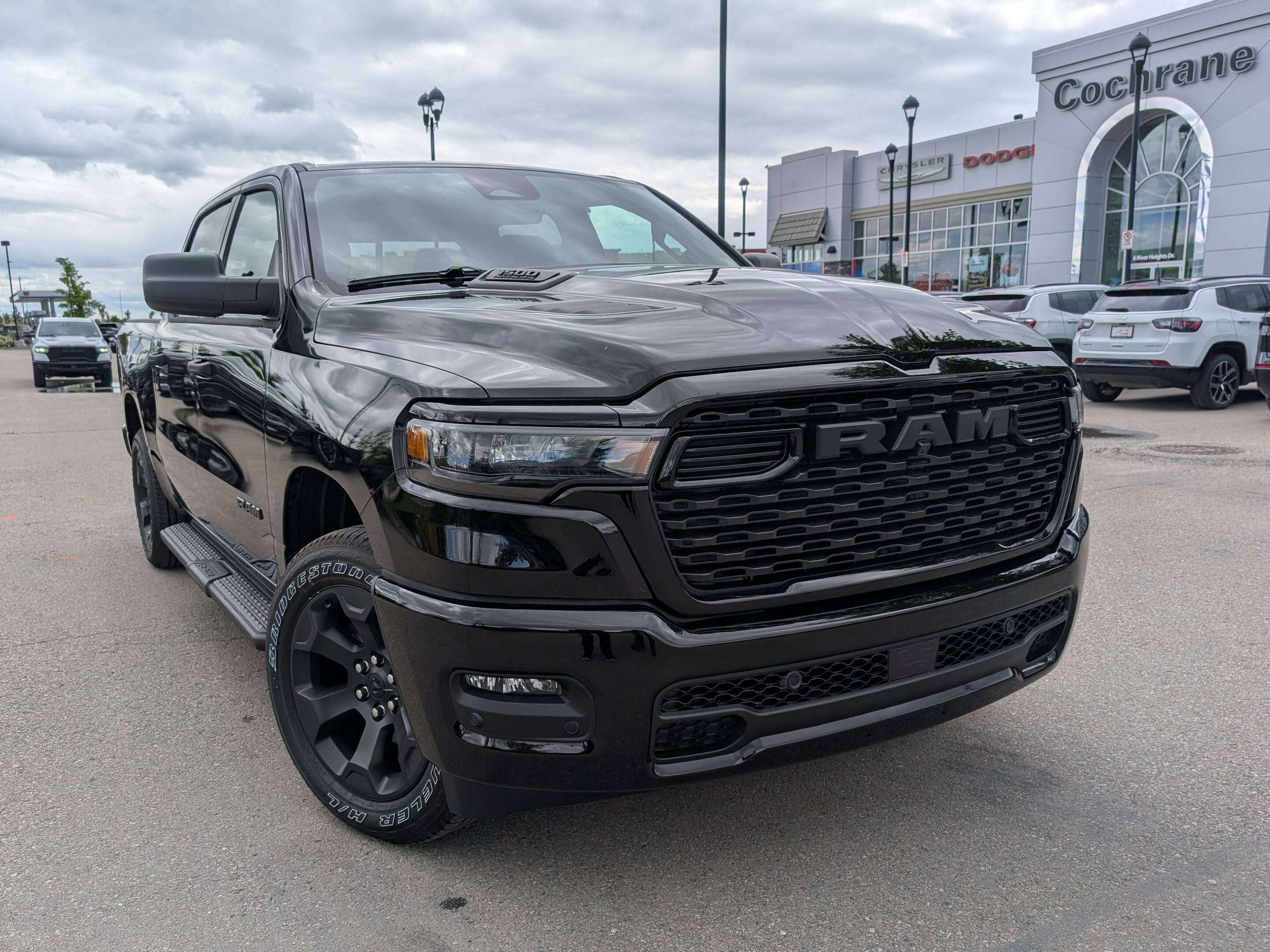 Black 2026 RAM 1500 Pickup Truck Four-Wheel Drive 8-Speed Automatic