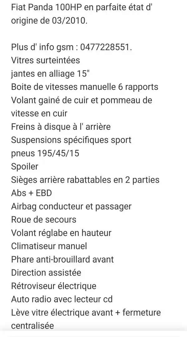 Fiat Panda Panda 1.4i 100 HP Wit - 2