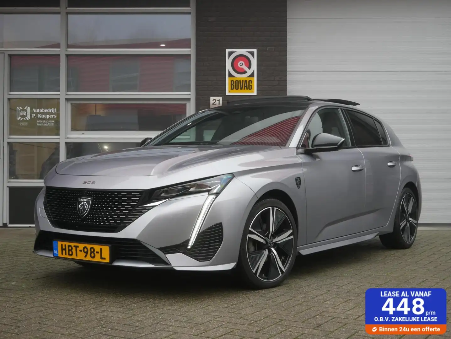 Peugeot 308 1.2 PureTech GT Fabrieksgarantie tot 2028! FULL OP Grijs - 1