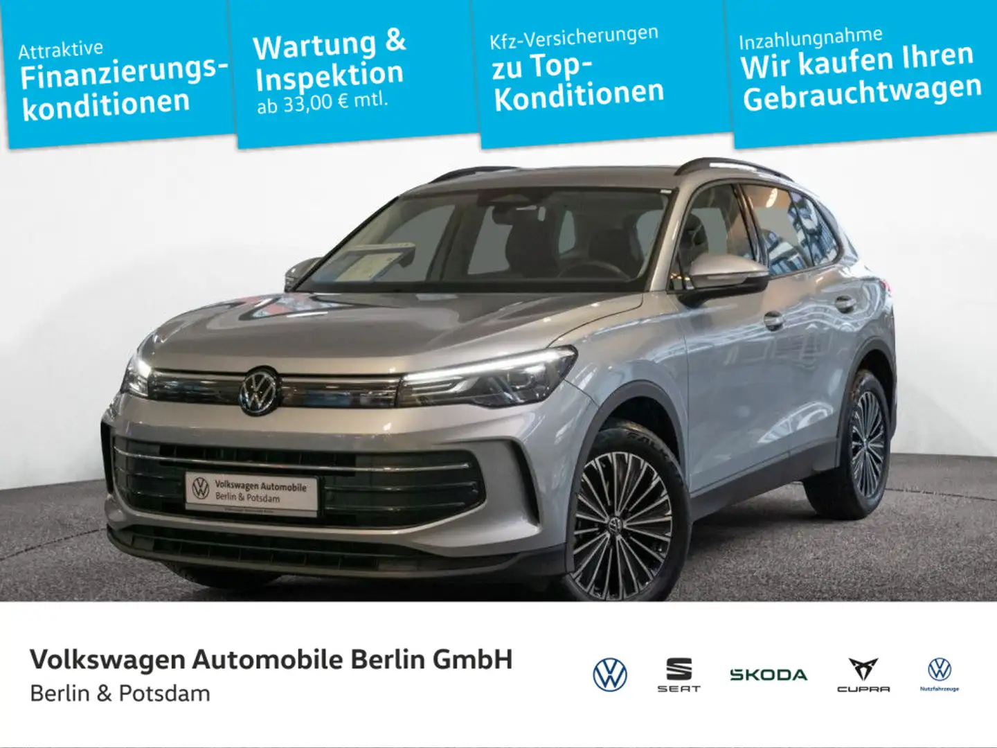 Volkswagen Tiguan 1.5 eTSI Life 5J-Garantie Kamera AHK LED Silber - 1