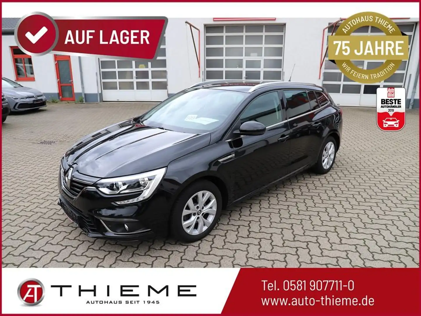 Renault Megane TCe 130 Energy Limited - Navi/AHK/RFK/SHZ/PDC/1... Noir - 1