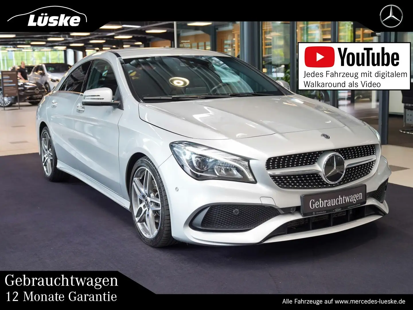 Mercedes-Benz CLA 200 CLA 200 d 4M AMG Line Harman DISTRO Standheizun Silber - 1