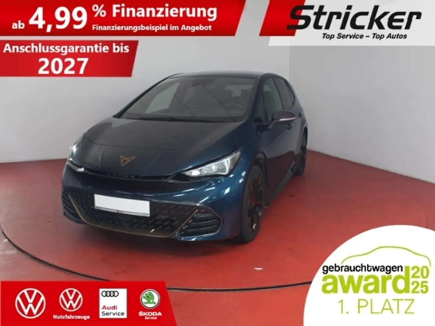 CUPRA Born 170/77 296,-ohne Anzahlung Navi Kamera Blau - 1