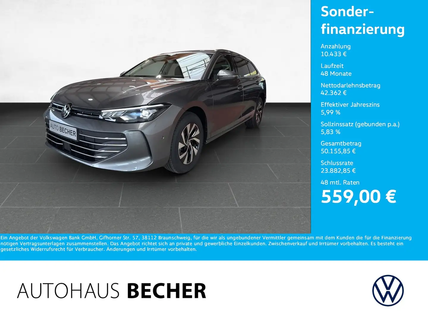 Volkswagen Passat Variant Business 2.0 TDI DSG /AHK/Nav/LED Gri - 1