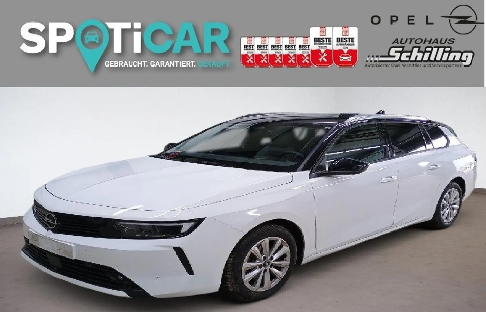 Opel Astra L Sports Tourer 1.2 Turbo Elegance NAVI Allwetter Blanc - 1