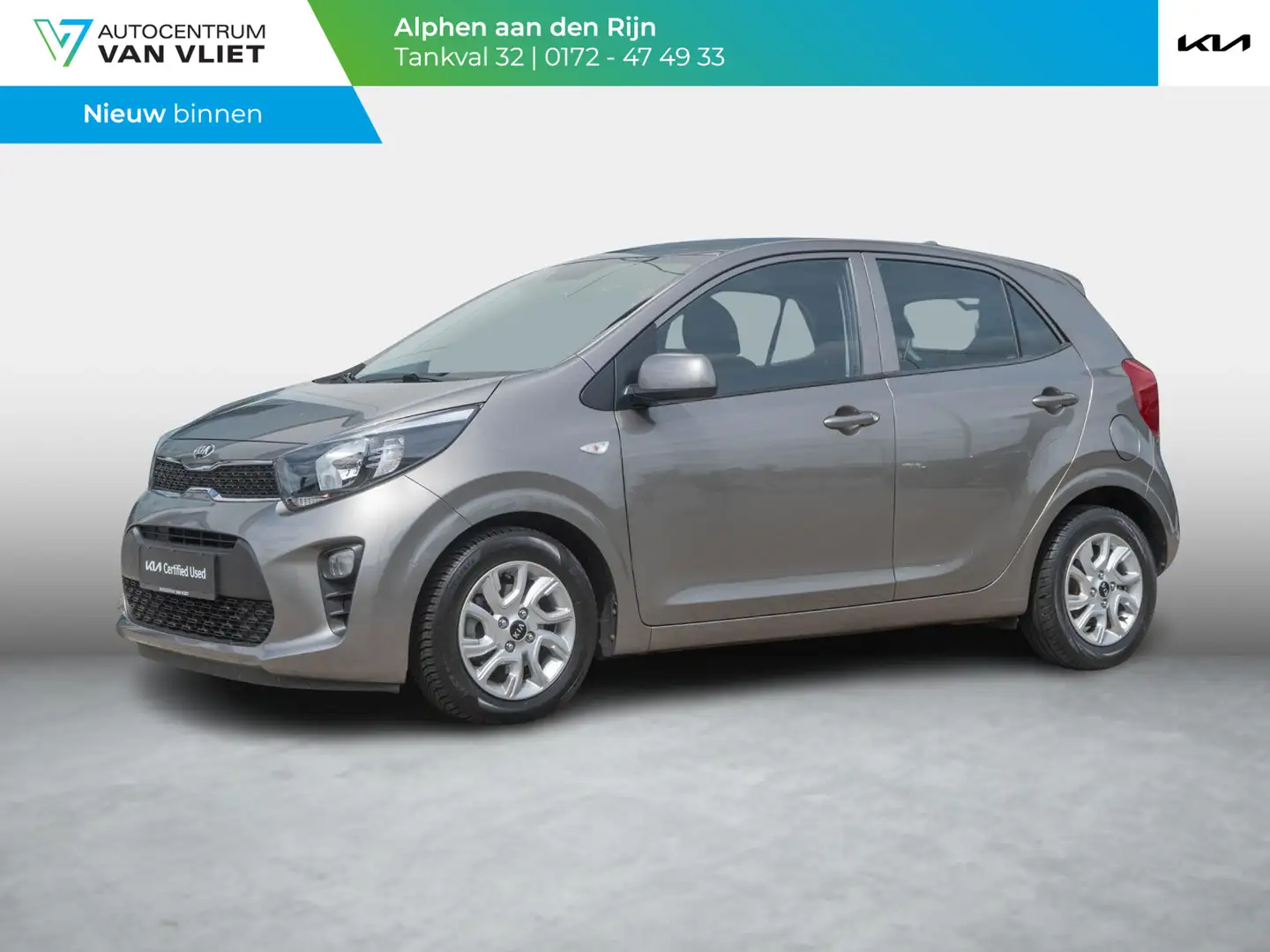 Kia Picanto 1.0 CVVT ComfortPlusLine Navigator | Navigatie | A Grigio - 1