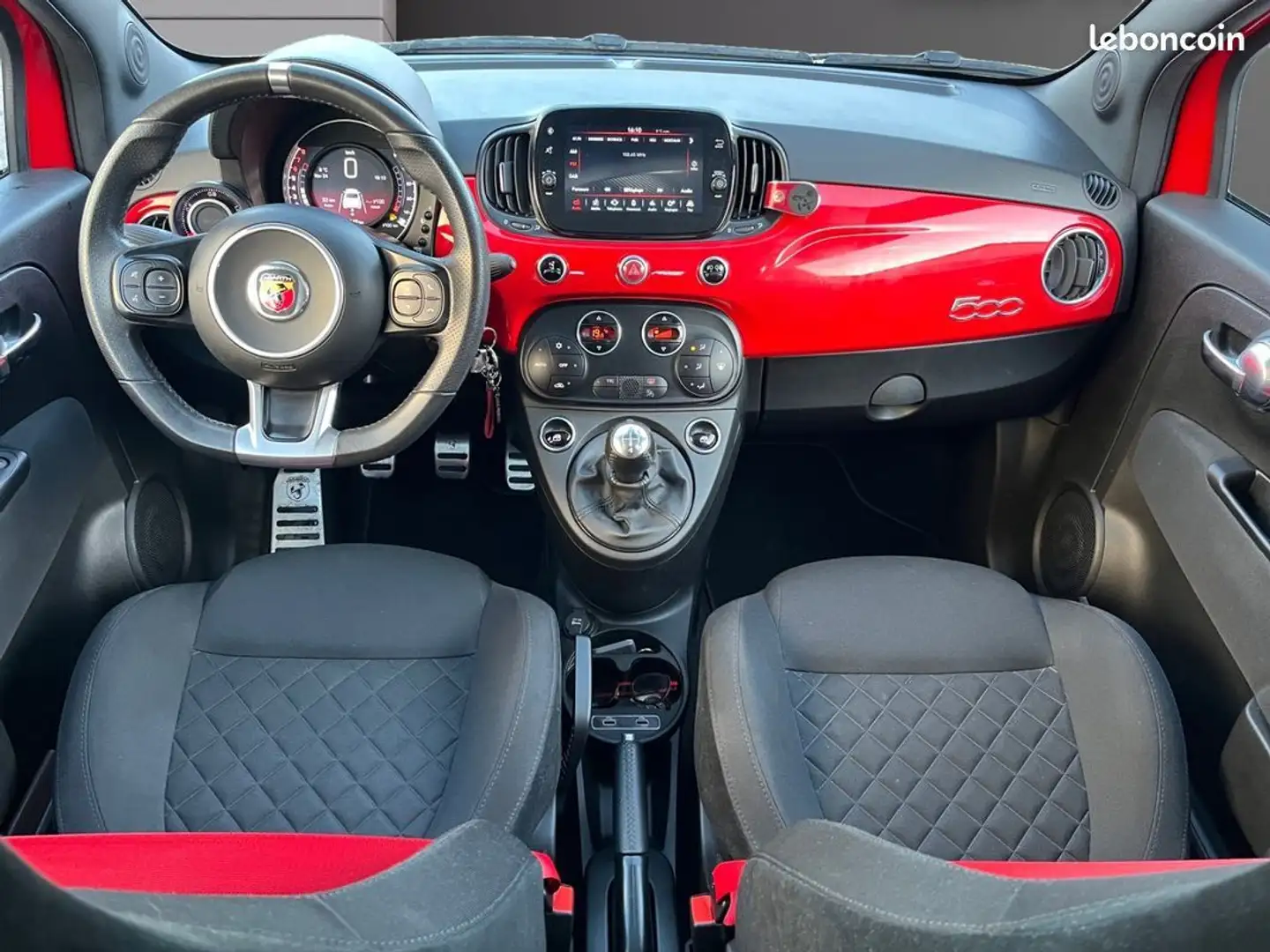 Abarth 500 II phase 2 595 1.4 T-Jet 145 Ch Garantie 12 mois Rouge - 2