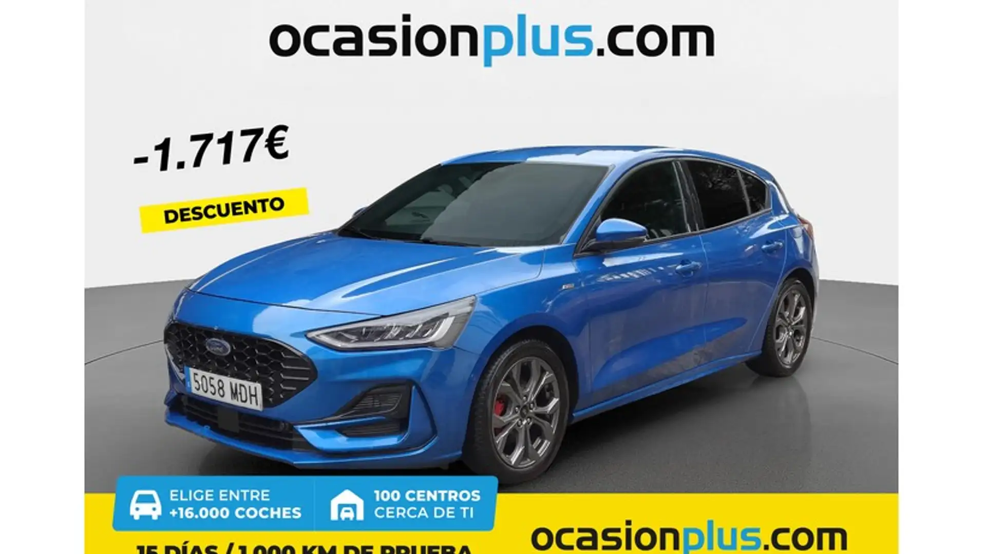 Ford Focus 1.0 Ecoboost MHEV ST-Line 125 Bleu - 1