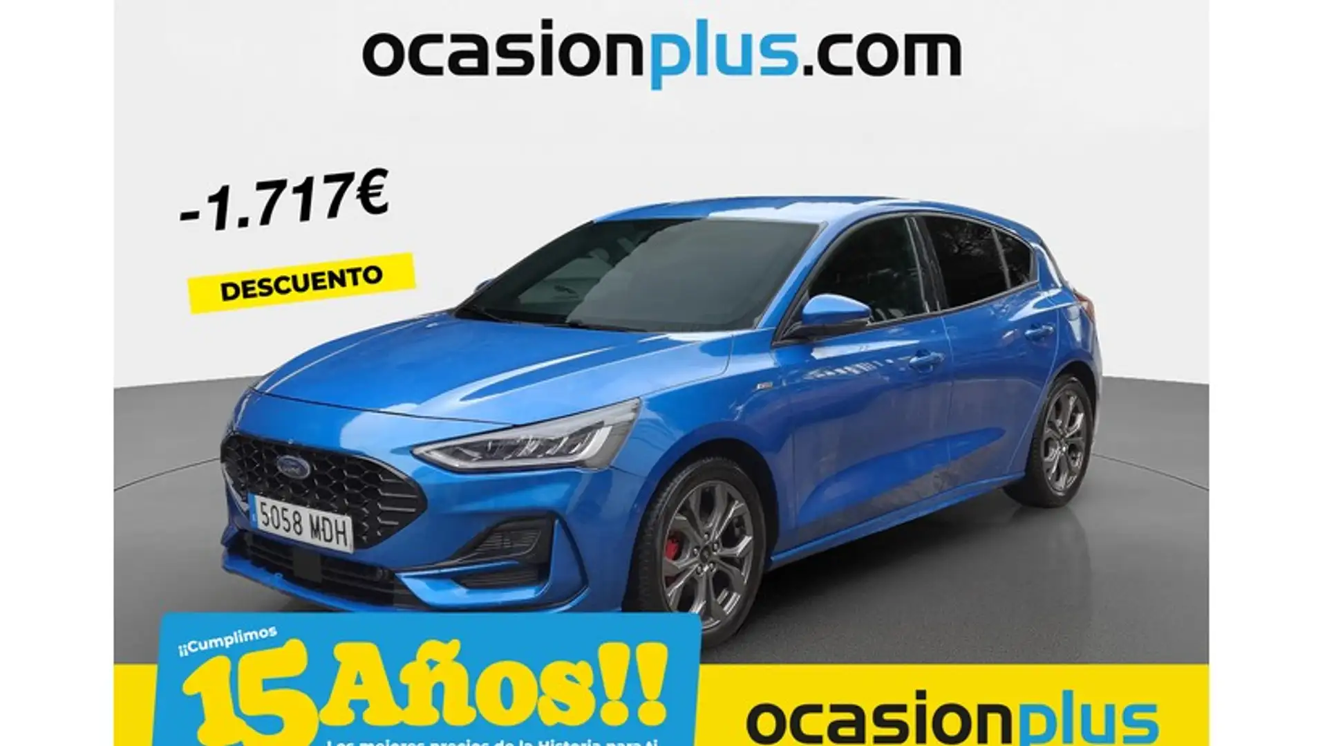 Ford Focus 1.0 Ecoboost MHEV ST-Line 125 Bleu - 1