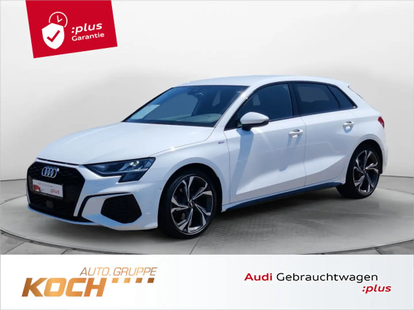 Audi A3 35 TDI S-Tronic S-Line 2x, ACC, Car Weiß - 1
