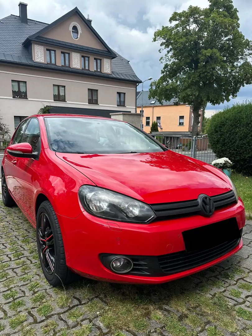 Volkswagen Golf VI 1.6 Comfortline Rot - 2