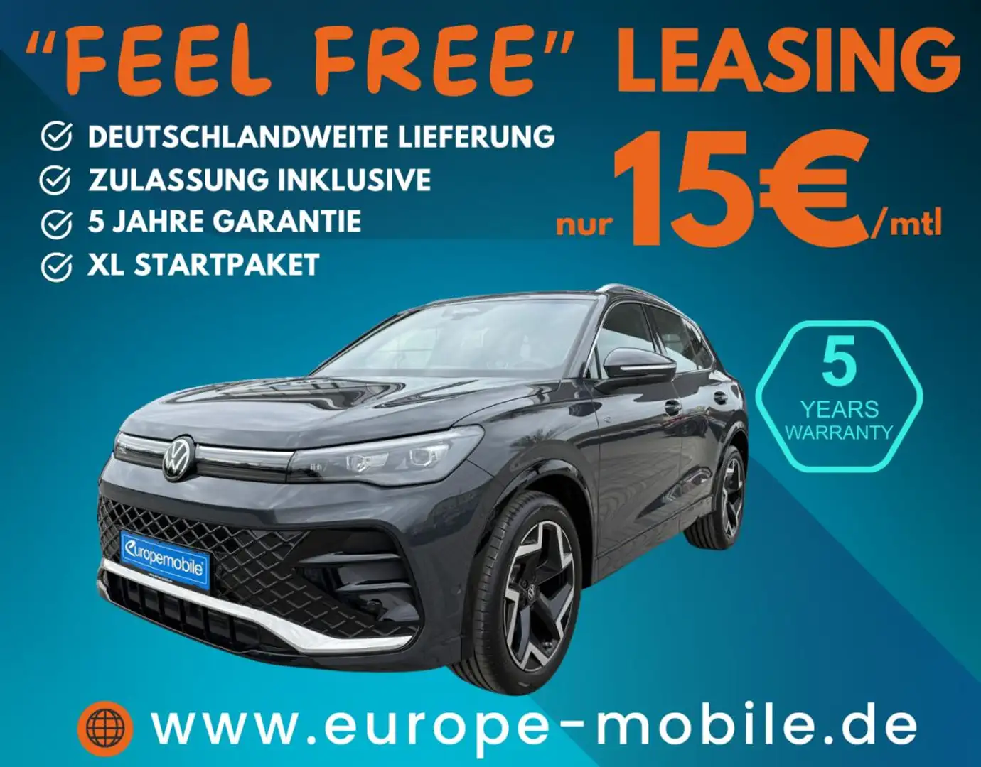 Volkswagen Tiguan 2025 R-LINE 1.5 eTSI OPF 150 DSG (UVP 52.170€/SOFO Grau - 1