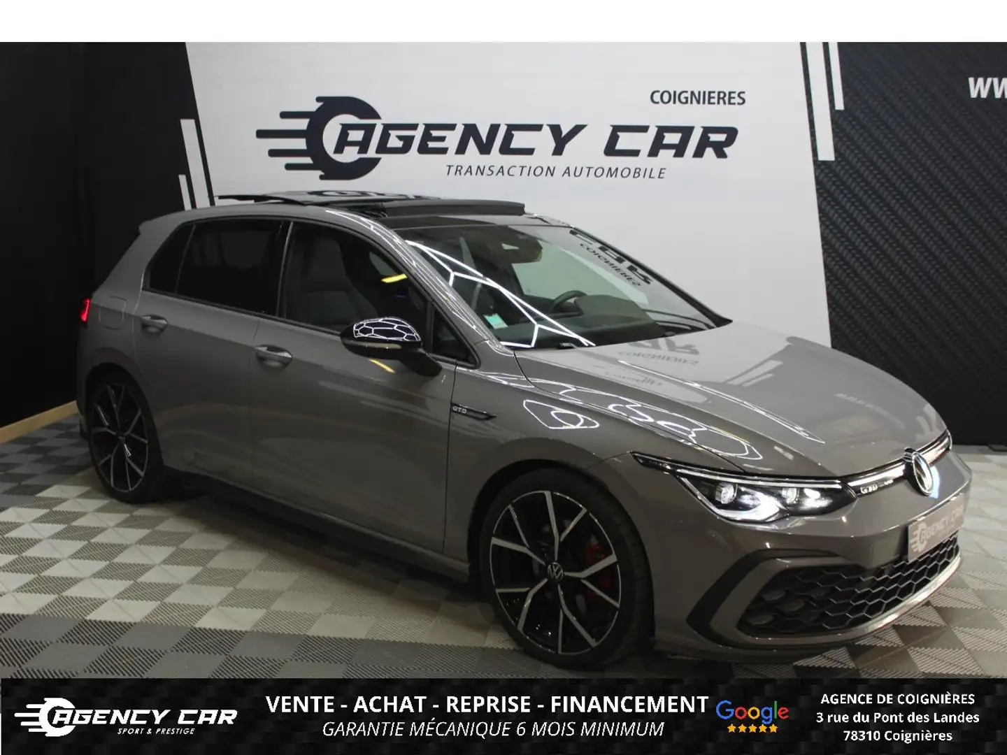 Volkswagen Golf GTD - 2.0 TDI - 200ch - Toit ouvrant - Sièges chauffants Gris - 1