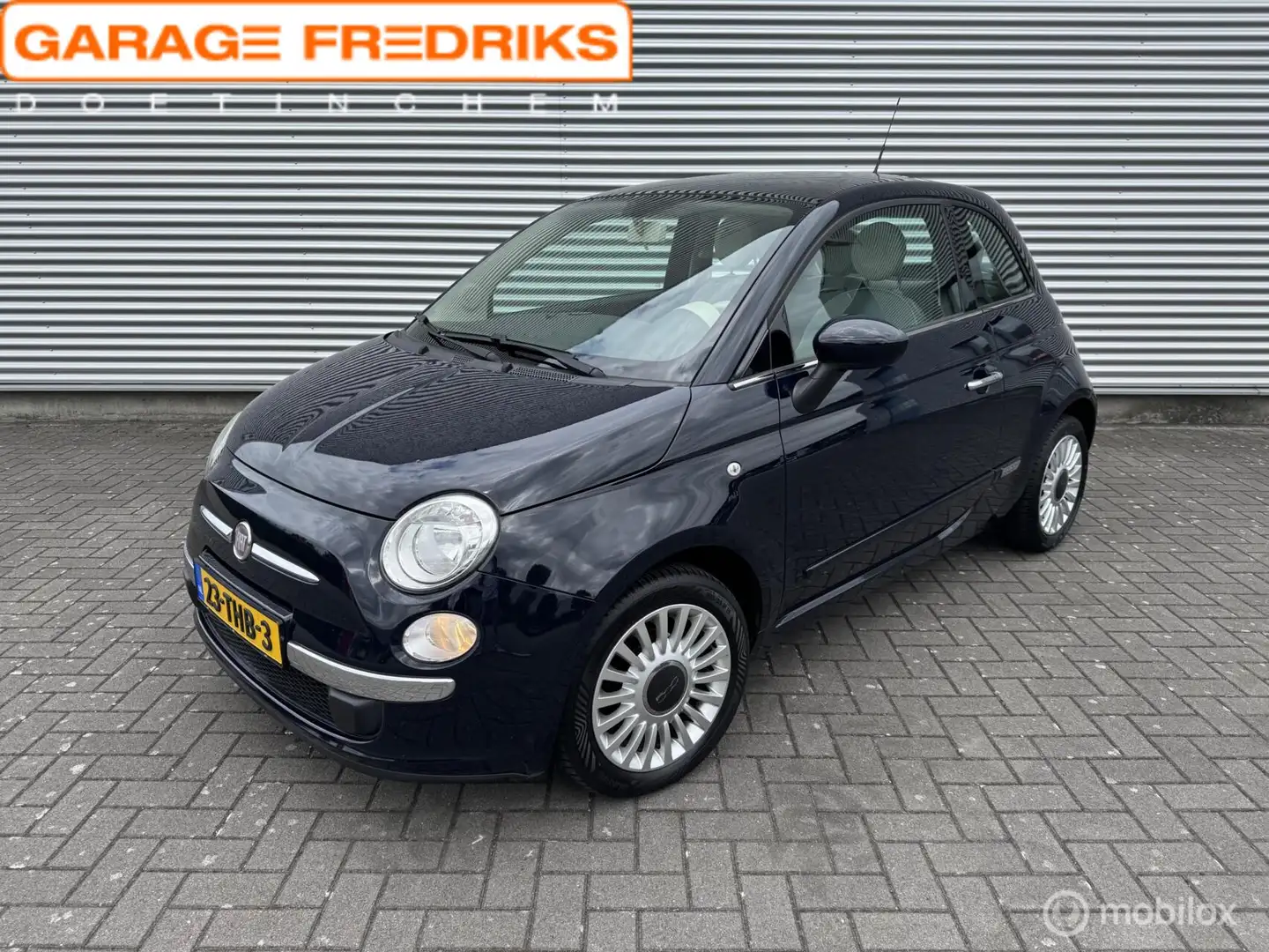 Fiat 500 1.2 Lounge | Panorama dak | Airco | Automaat | Blauw - 1
