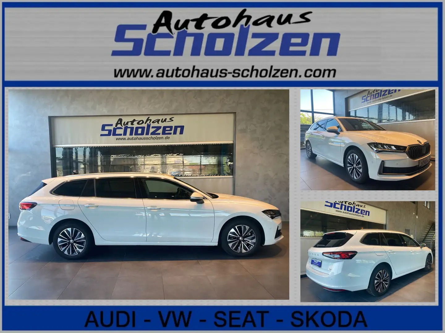 Skoda Superb TDI 4x4 Selection Navi App ACC 5JG 360° Bianco - 1