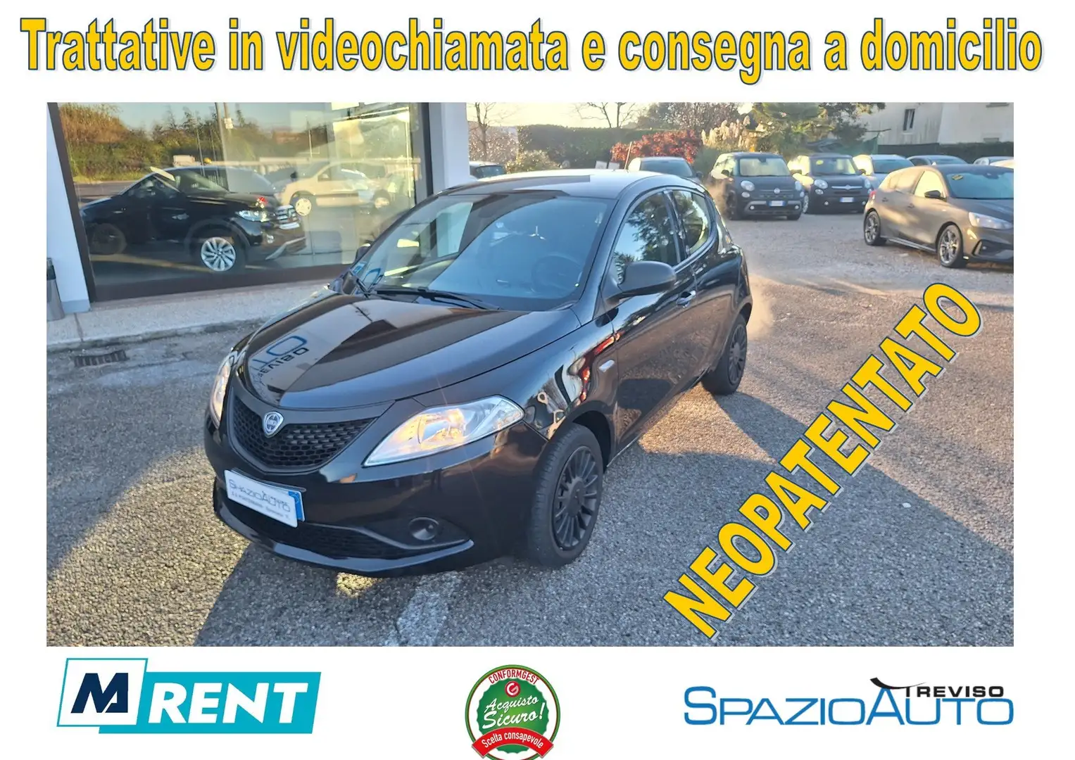 Lancia Ypsilon Ypsilon1.0 firefly hybrid /// PER NEOPATENTATO /// Nero - 1