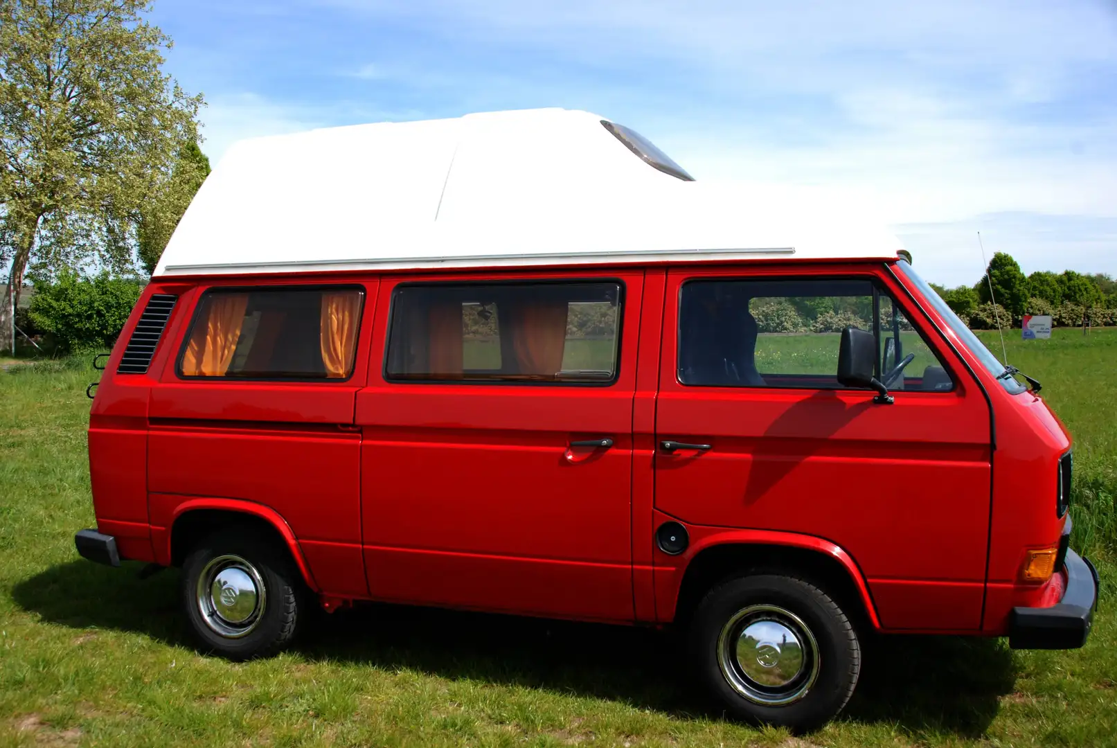 Volkswagen T3 California VW T3 Westfalia Hochdach, 1,9 TD AAZ Rot - 2