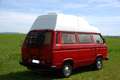 Volkswagen T3 California VW T3 Westfalia Hochdach, 1,9 TD AAZ Rot - thumbnail 6