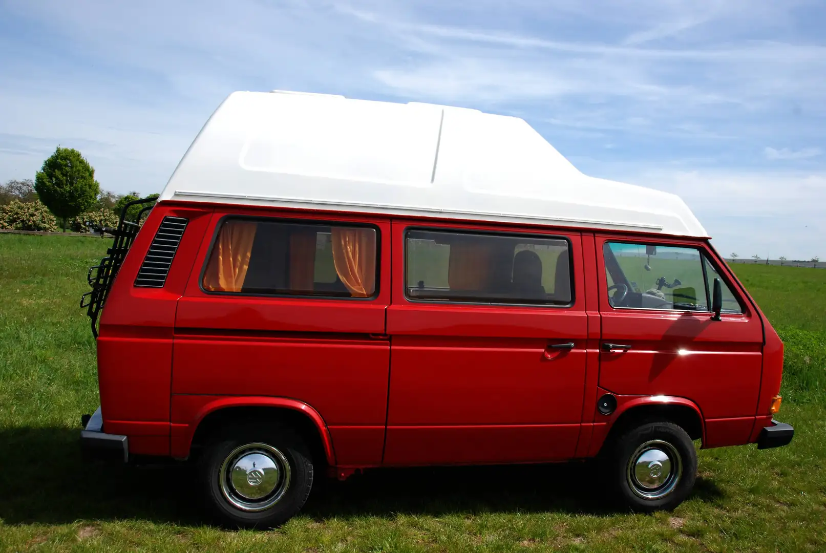 Volkswagen T3 California VW T3 Westfalia Hochdach, 1,9 TD AAZ Rot - 1