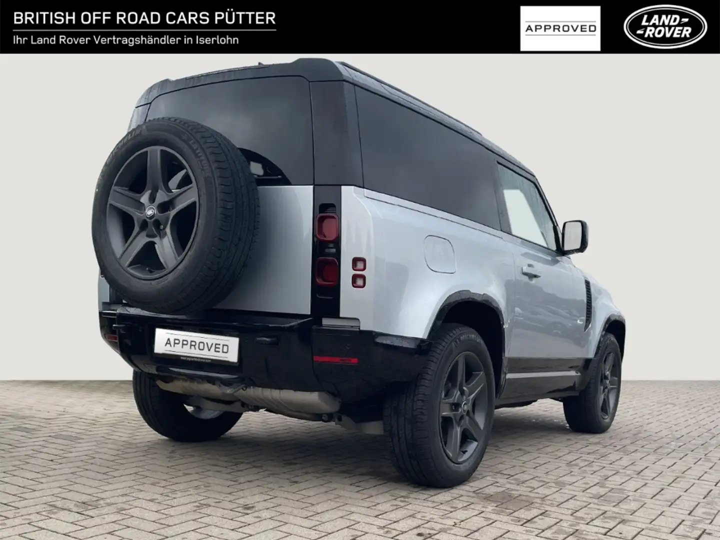 Land Rover Defender 90 X-Dynamic SE 3.0 D300 Mild-Hybrid EU6d, Panoram Argento - 2
