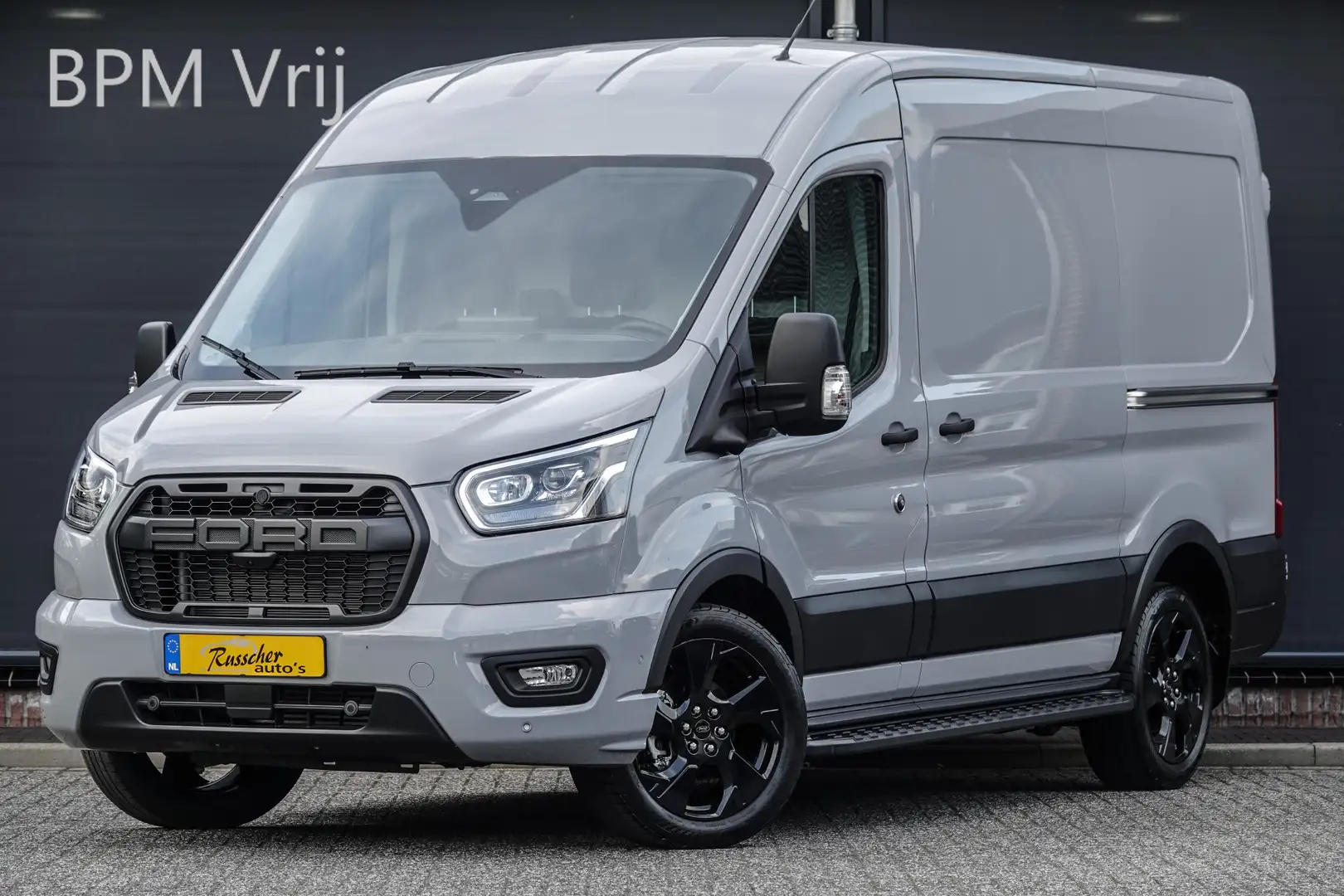 Ford Transit L2H2 | 130Pk A8 Aut. | Raptor Edition | 2x Schuifd Grijs - 1