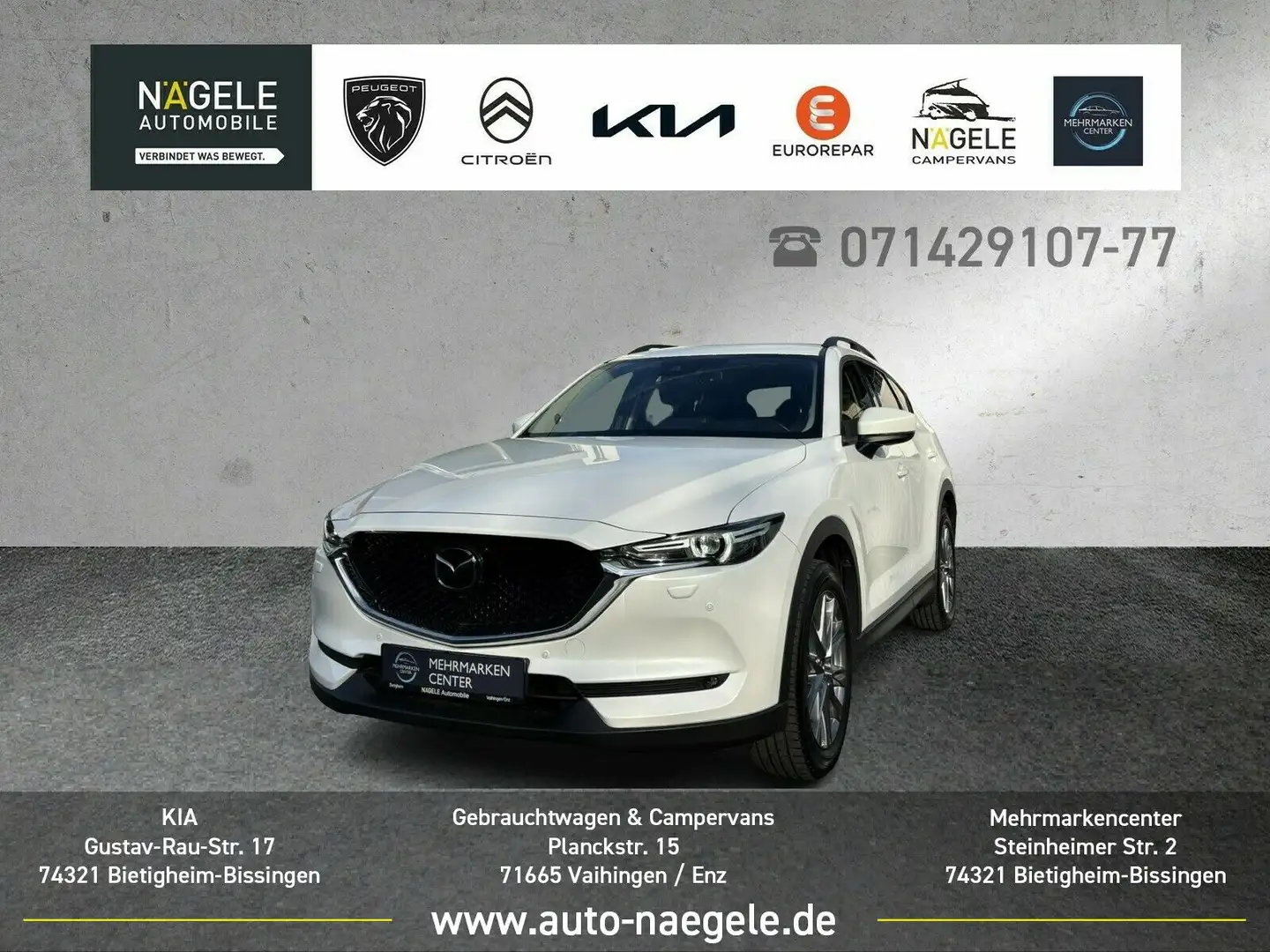 Mazda CX-5 2.5 Sports-Line 2WD|ACC+LED+Head-Up+Memory Weiß - 1