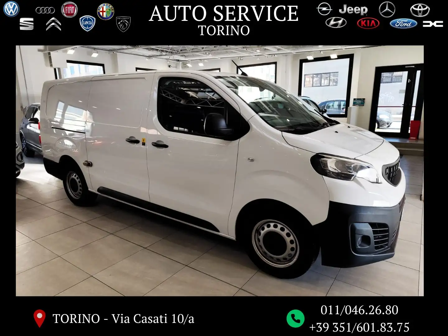 Peugeot Expert 1.5 BlueHDi 102CV Passo Lungo aziendali IVA ESPOST Biały - 1