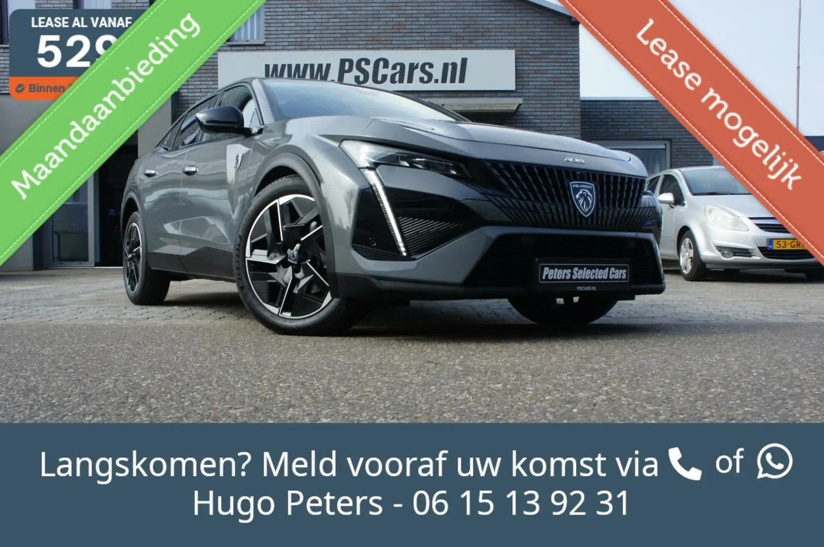 Peugeot 408 1.6 HYbrid GT 180 360_Camera|Acc|Focal|Navigatie P Gris - 1