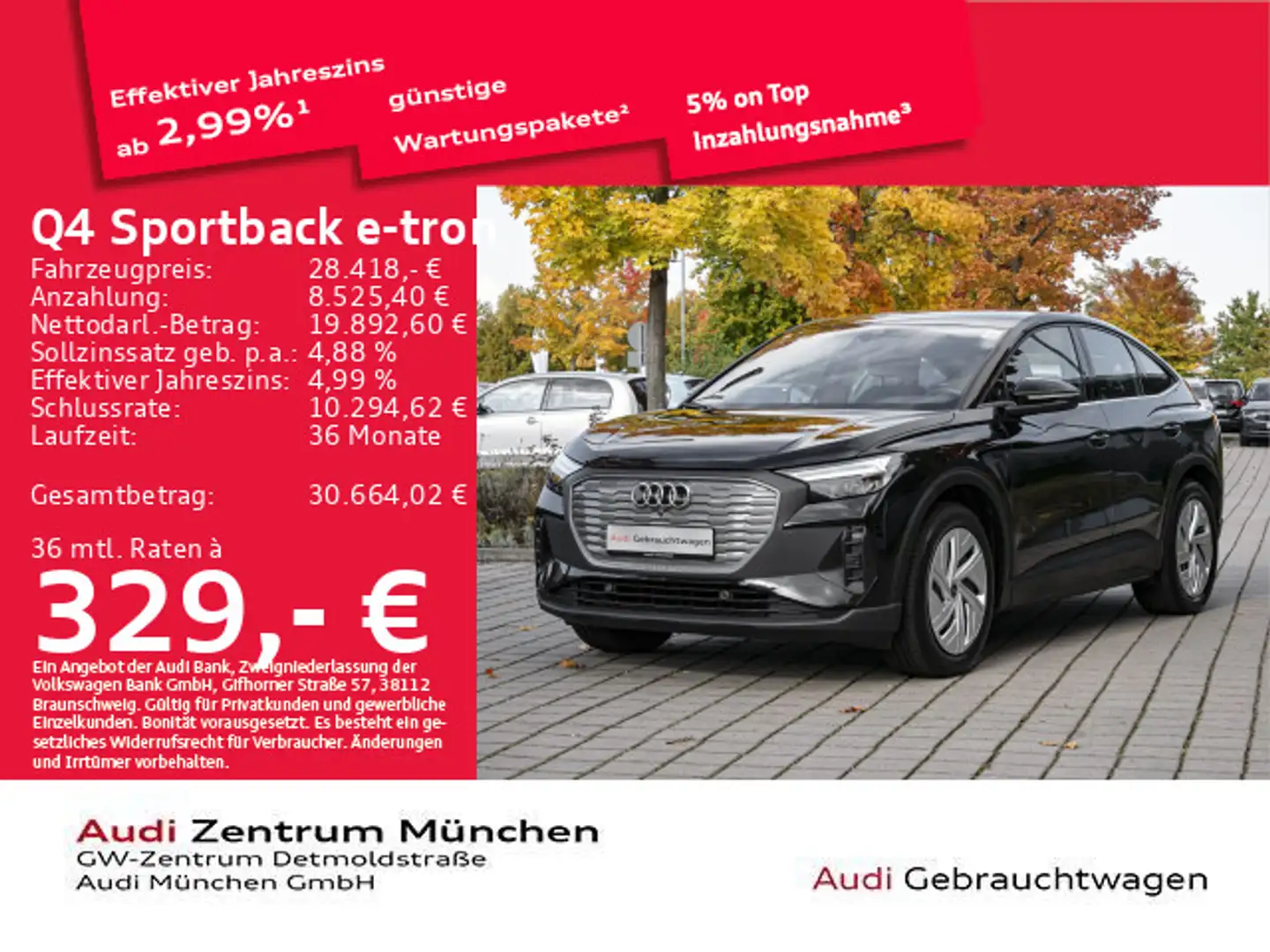 Audi Q4 e-tron 40 Virtual/Navi+ Schwarz - 1