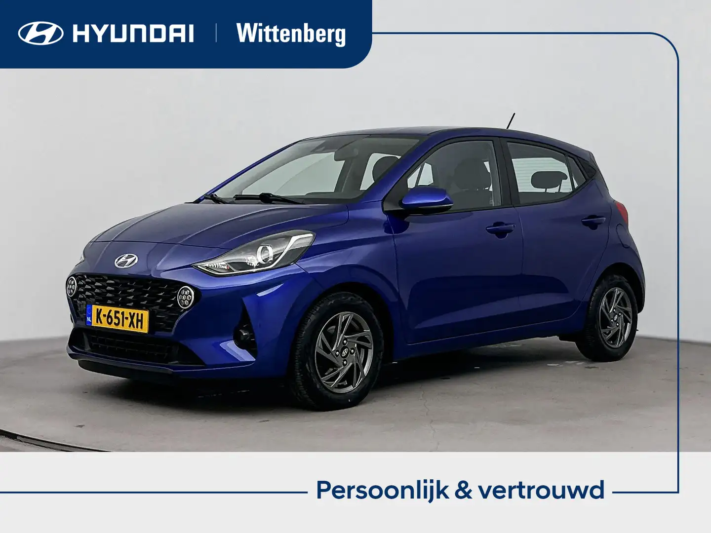 Hyundai i10 1.0 Premium | Lm-wielen | Navigatie | Camera | Par Blauw - 1