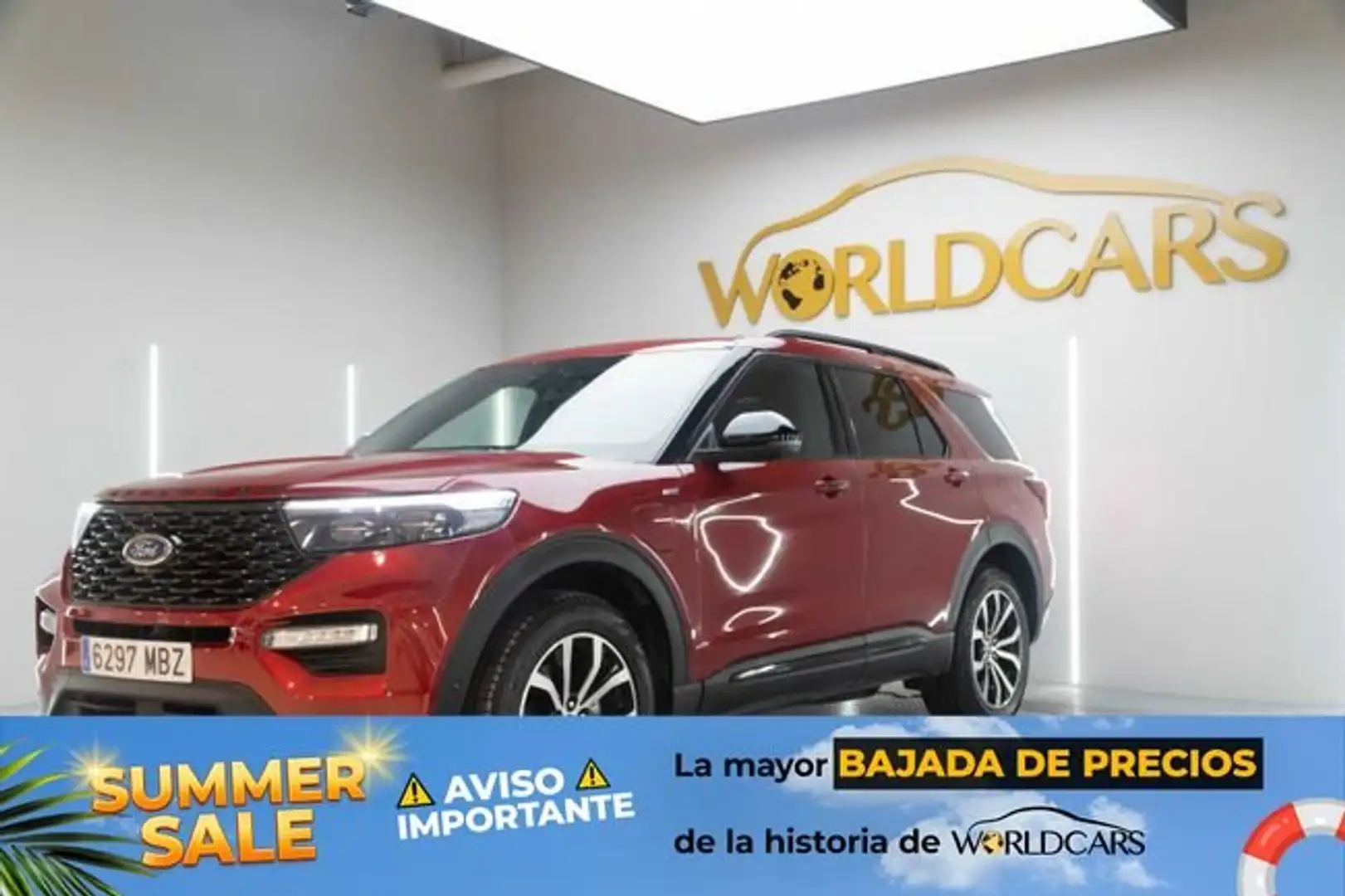 Ford Explorer 3.0 PHEV AWD ST-Line Rojo - 1