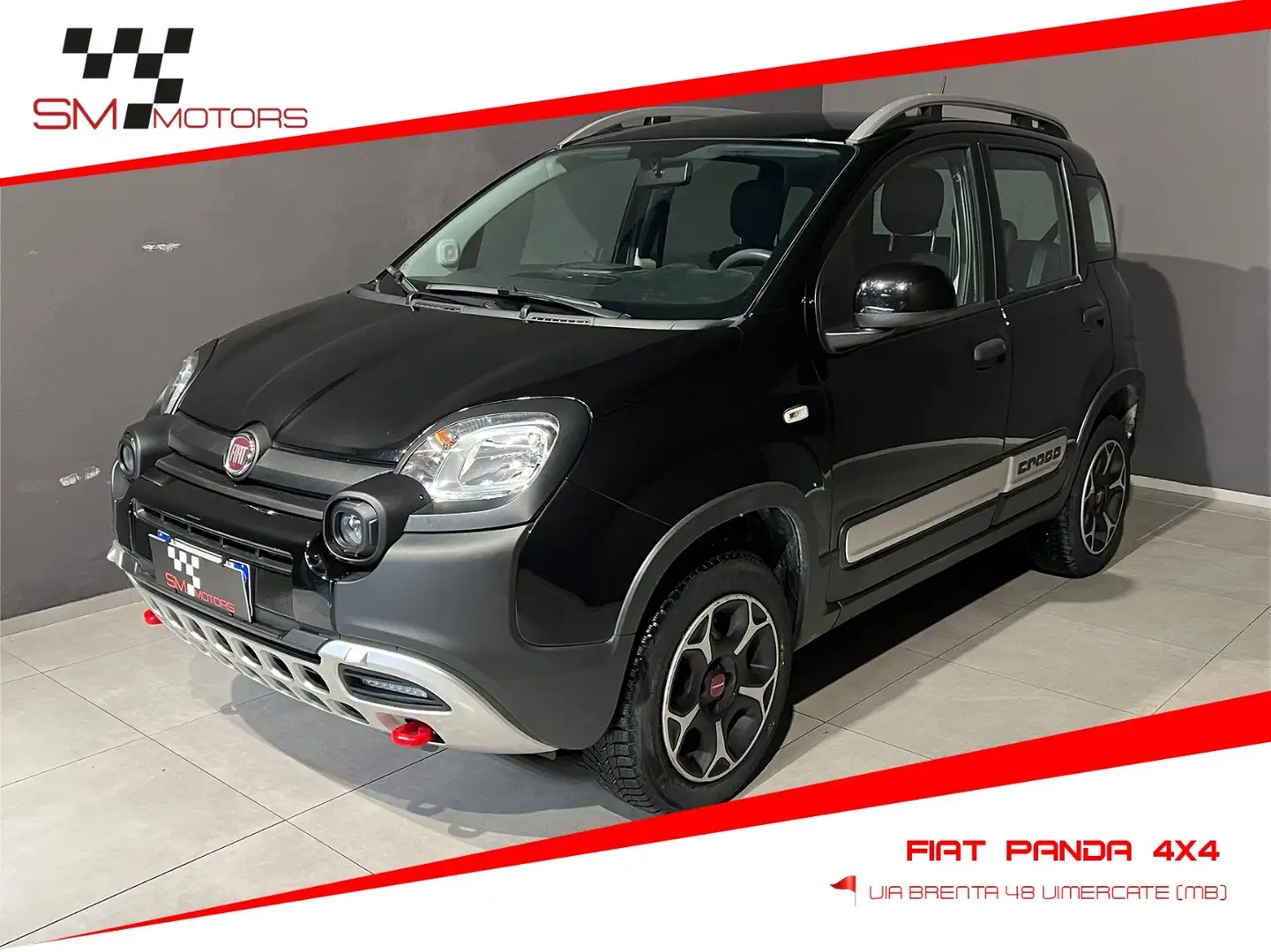 Fiat Panda 0.9 t.air t. Cross 4x4 NEOPATENTATI PRONTA CONSEGN Nero - 1