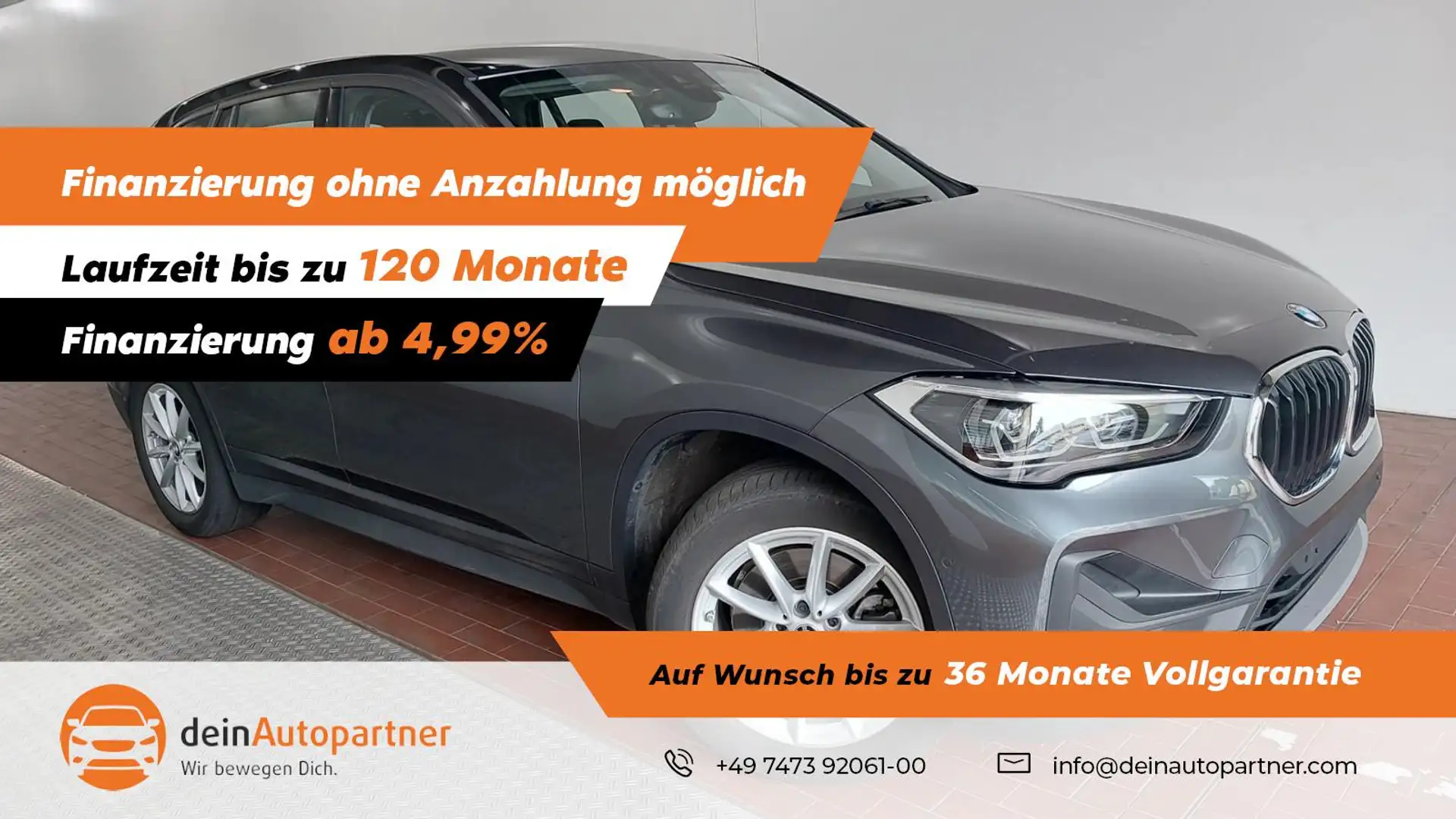 BMW X1 Drive 20 i Advantage NAVI/LED/AHK/SHZ/PDC/TEMPOMAT Grau - 1