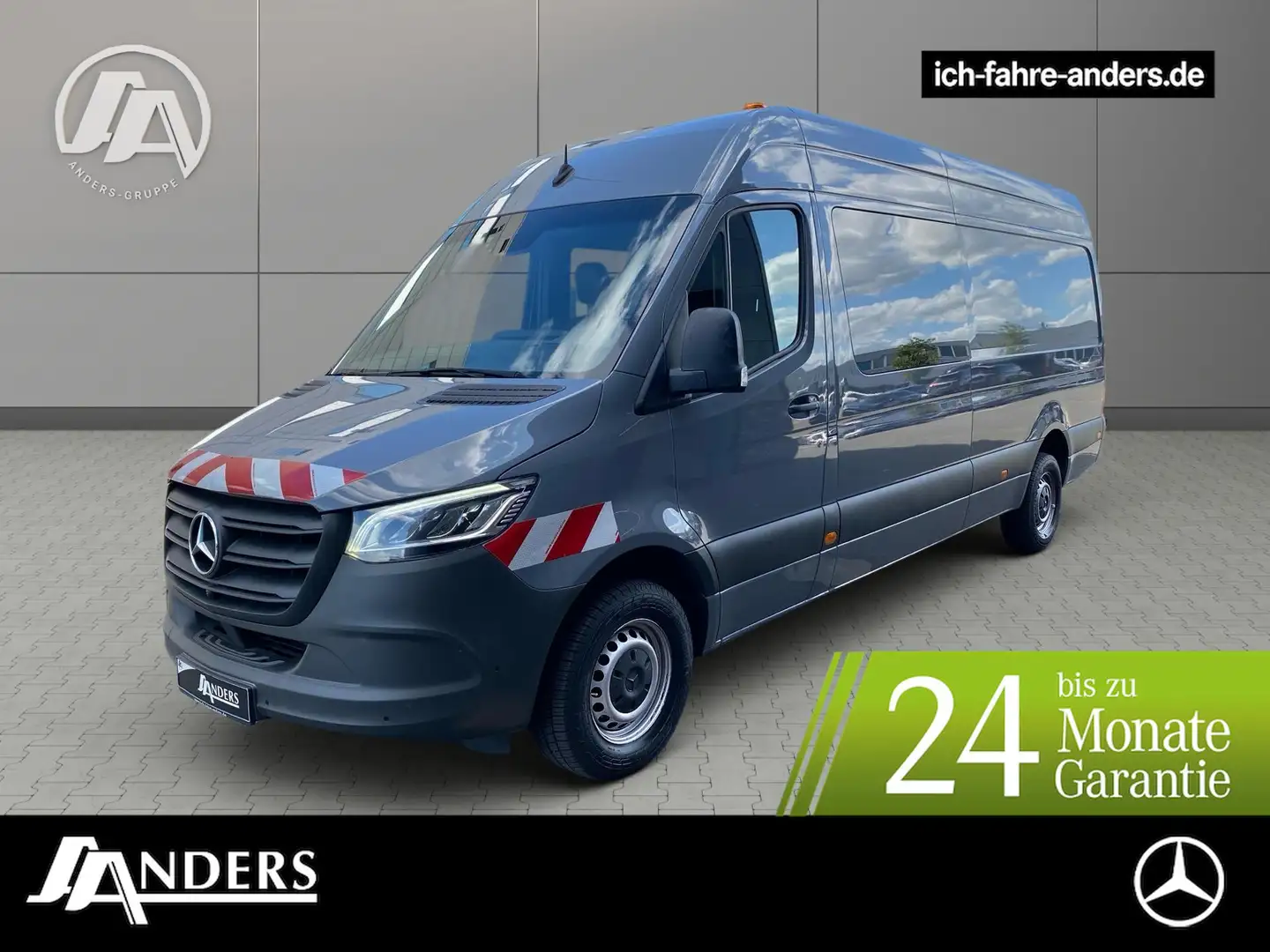 Mercedes-Benz Sprinter 319 Mixto L3H2 Standhzg*AHK 3,5t*6-Sitz Grau - 1