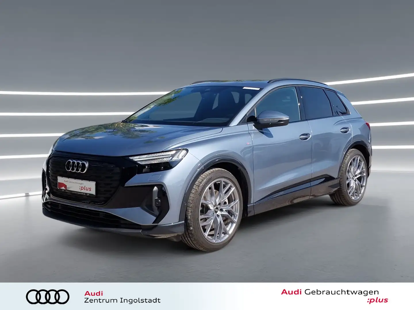 Audi Q4 e-tron 50 qu 2x S line MATRIX Pano Raute 21" Blau - 2