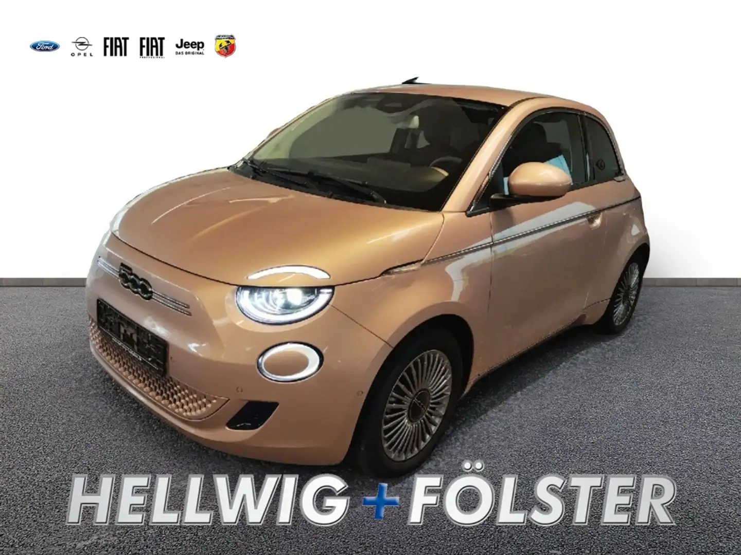 Fiat 500e Style & Komfort Paket LED Apple CarPlay Android Au Gold - 1