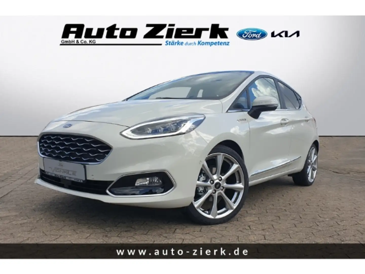 Ford Fiesta Vignale 1.0 EcoBoost,Pano,LED,Bang&Olufsen,behWSS, Weiß - 1