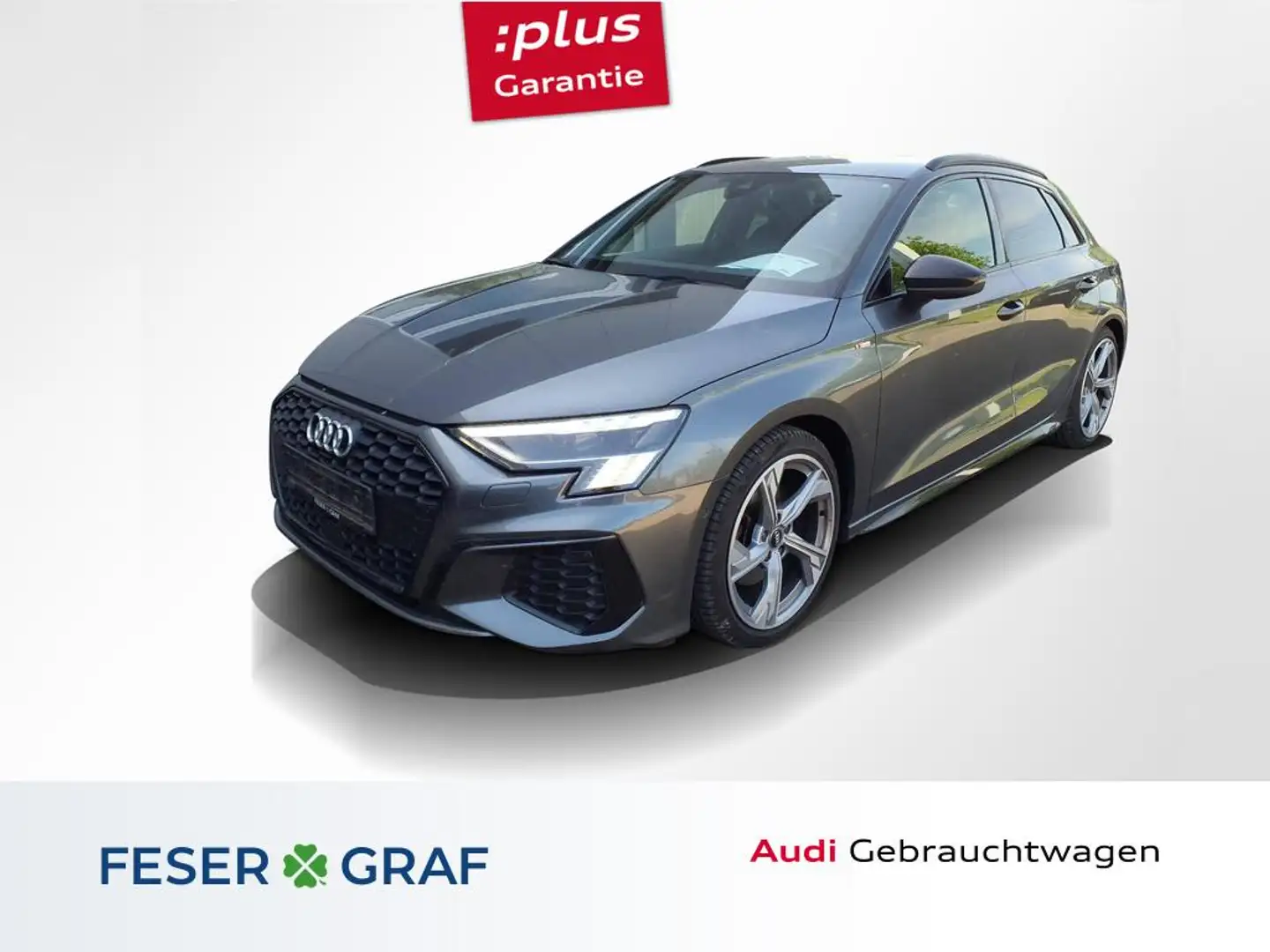 Audi A3 30TDI S line /Matrix/Navi+/B&O/HuD/AHK/Kamera Grau - 1