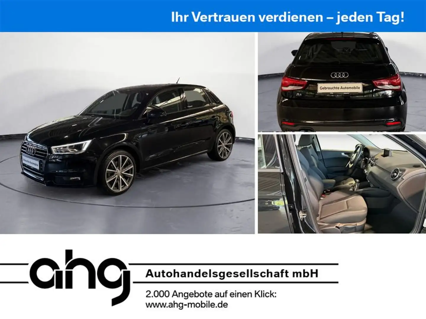 Audi A1 1.4 TFSI Sportback Schwarz - 1