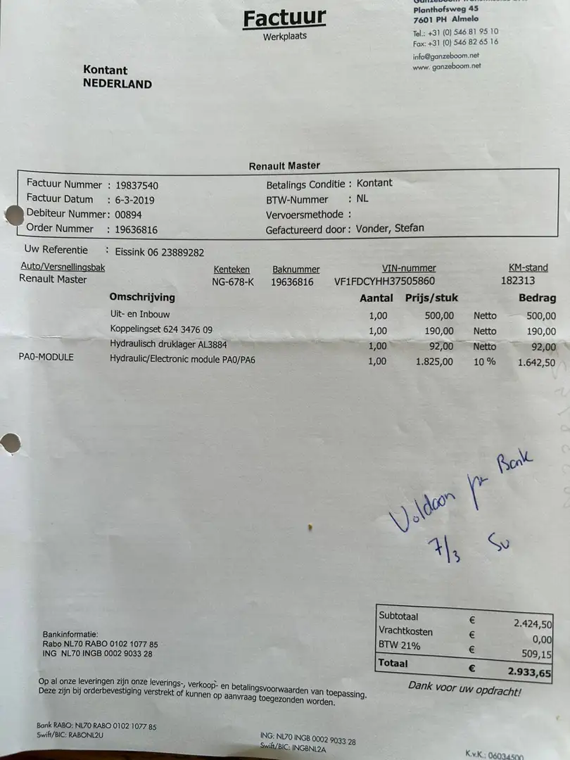 Pössl MASTER T 35 L2/H2 2,5 DCI Q 5pers! EURO4 AUTO Bruin - 2