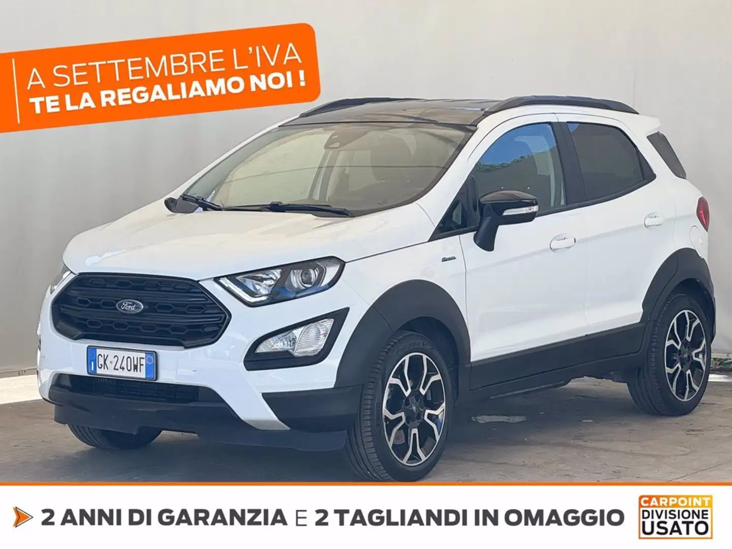 Ford EcoSport 1.0 ecoboost active s&s 125cv GPL Blanc - 1