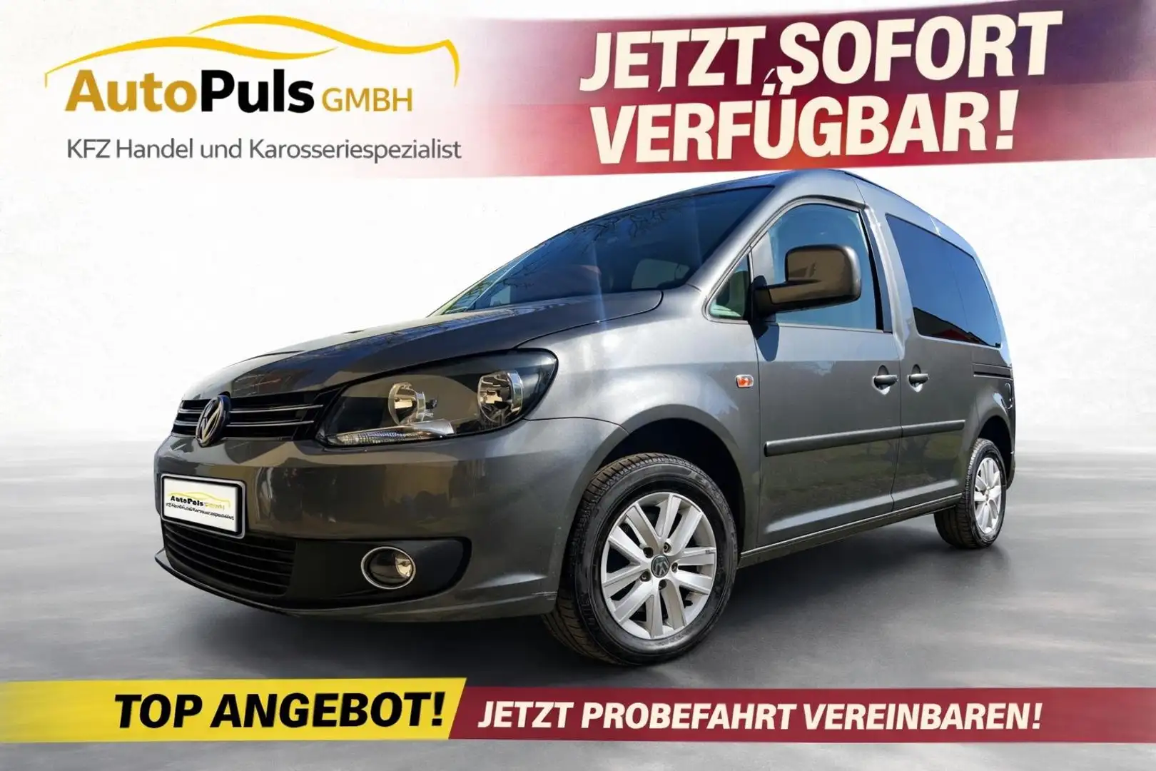 Volkswagen Caddy Comfortline + neues Pickerl 04.2027 + Serviceheft+ Grau - 1