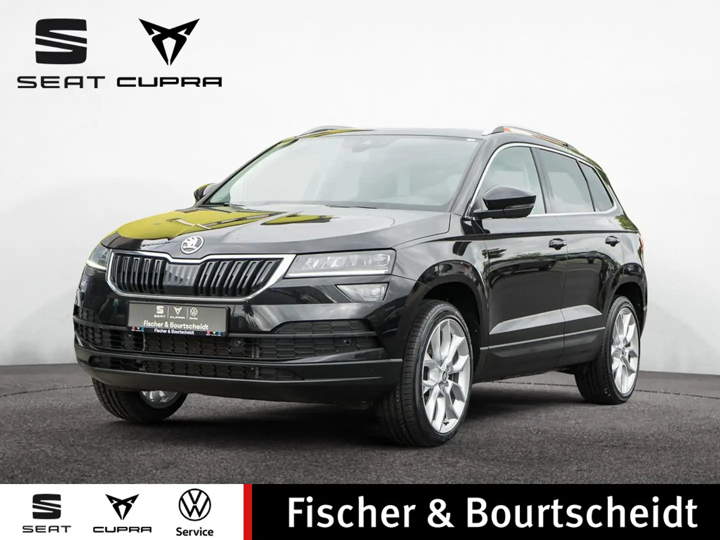 Skoda Karoq 2.0 TDI Style 4x4 NAVI AHK KAM ACC SHZ Schwarz - 1
