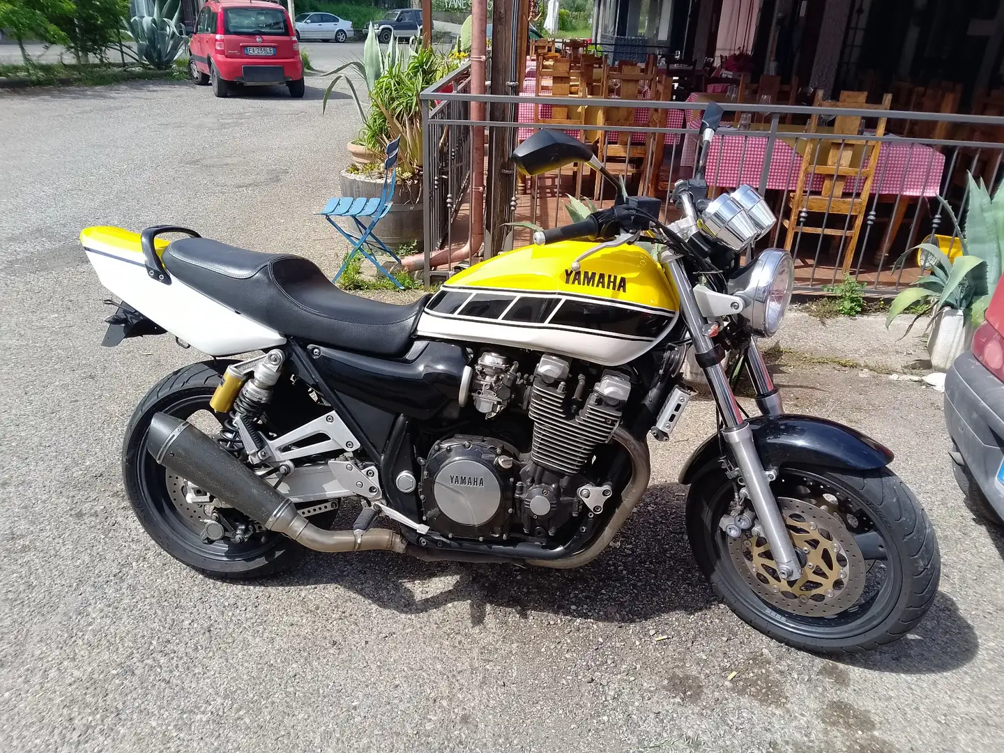 Yamaha XJR 1200 carburatori colori replica Kenny Roberts Jaune - 1