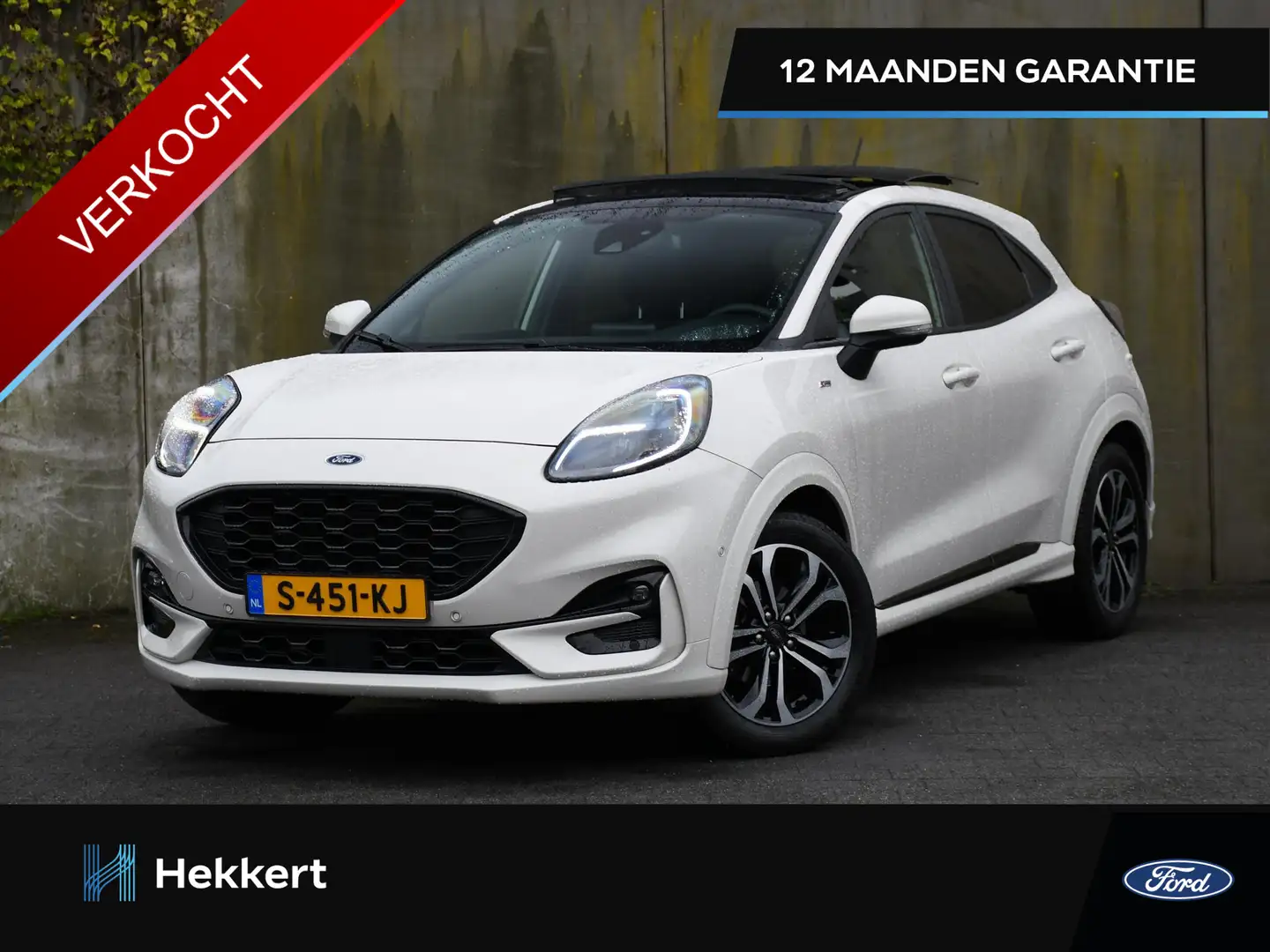 Ford Puma ST-Line 1.0 EcoBoost 125pk Automaat SCHUIF-DAK | 1 Blanc - 1