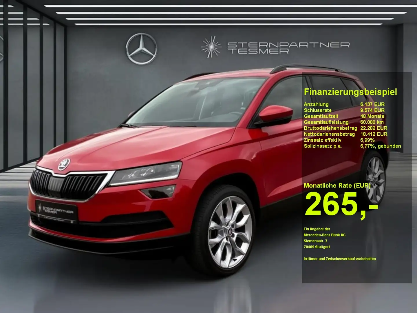 Skoda Karoq Style 4x4 Navi Standh. AHK LED Memory Rojo - 1