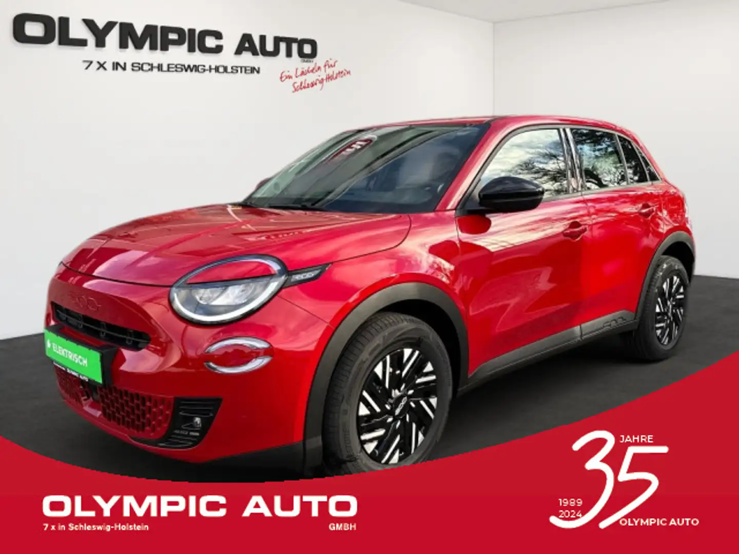 Fiat 54kWh Red  LED PDC KLIMAAT CARPLAY 11KW OBC Rouge - 1
